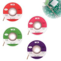 Set mit 4 verschiedenen Breiten von Entlötlitze, ideal für den täglichen Gebrauch bei der Reinigung elektronischer Komponenten.
