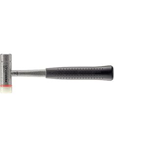 FERROPLEX-Kombihammer mit Stahlrohr und ergonomischem Gummigriff. Verwendung als Schlosser- oder Schonhammer.