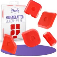 Filzada Silikon Abzieher Fugen - 5er Set - Fugenglätter Silikon - Profi Silikon Fugenglätter - Silikonfugen Abzieher - Fugenspachtel - Silikonspachtel - Silikonabzieher/Fugenabzieher