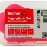 Vielseitiges Fugenglätter-Set zum professionellen Abdichten von Projekten mit verschiedenen Radien und 45° Winkel in praktischer Kunststoffbox