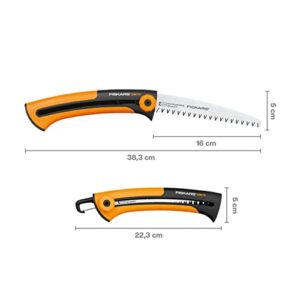 Fiskars Handsäge für frisches Holz, grobe Zahnung, Sägeblattlänge: 16 cm