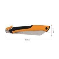 Fiskars Pro Klappbare Zugsäge, 25 cm Sägeblattlänge, 13 TPI, professionelle Ergebnisse für Heimwerker und Profis