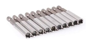 Magnetische Bohrer Verlängerung, 10 Stück, Bithalter für Elektrische Bohrmaschine und Schraubendreher, 60 mm