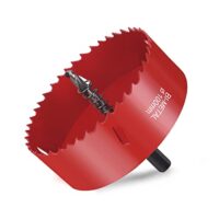 Lochfräse Set für verschiedene Materialien, 100MM Lochkreissäge, Bi-Metall-Lochsäge, 1 Bohrer, Mechanische Feder und Sechskantschlüssel