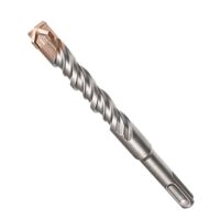 Hochwertiger SDS Plus Bohrer für Beton, Stein und Holz mit doppelter Wende und X-förmiger Geometrie