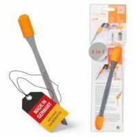 FUGENFUX MULTITOOL, 2-in-1 Fugenabzieher mit Revolutionärer Zauberspitze & 5 Fugenformen, Vielseitiger Fugenglätter, Silikon-abzieher Made in Germany, Ideal für Silicon, Acryl und Mehr