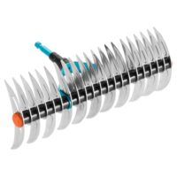 Gardena CombiSystem Schneidrechen zum Rasenlüften und Rechen von Gartenabfällen, 35 cm Arbeitsbreite, hochwertiger Qualitätsstahl