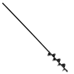 Garten Spiralbohrer 50 x 600 mm Garten Schnecken, Erdbohrer für Bohrmaschine, Pflanzbohrer, Garten Bohrer, Pflanzbohrer für Akkuschrauber, Bodenbohrer Blume Pflanzgefäße Schnecke zum Löcher Graben