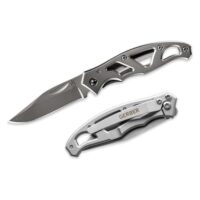 Gerber Taschenklappmesser mit glatter Klinge und Taschenclip, Edelstahl, 5,6 cm Klingenlänge, ideal für Alltag, Wanderungen und Camping