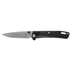 Gerber Taschenmesser mit Gürtelclip, 7,9 cm Zilch und Gummi/7Cr17MoV-Stahl, schwarz