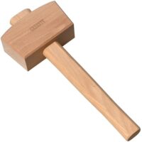 Manueller Holzhammer für Tischler und Handwerker, hochwertiger Werkzeug aus soliden Buchenholz für Präzision und Komfort