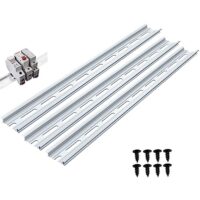 DIN-Schiene aus Aluminium für elektrische Schaltschränke, 3 Stück, 30 cm lang, Breite 35 mm, Höhe 7,5 mm, Dicke 1,2 mm