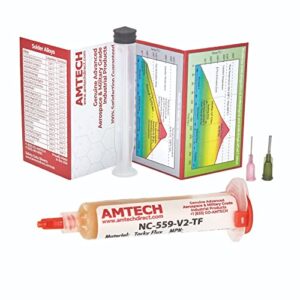 Haftendes No-Clean-Flussmittel von Amtech, NC-559-V2-TF, cremefarben, aus den USA