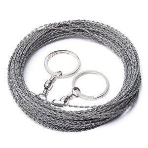 Handgezeichnete Seilsäge für Camping, Holzbearbeitung und Outdoor-Aktivitäten mit super feinem Handsägedraht für präzise Arbeit