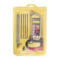 Handsäge BÜGELSÄGE-Set Multifunktions Universal Metallsäge HSS Stahl Sägeblätter mit Wechselklingen Mini Hand-Sägen Holzbearbeitung Werkzeug