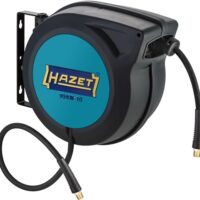 HAZET Schlauch-Aufroller 9040N-10, automatischer Schlauchlänge: 15 m, Schlauchinnendurchmesser: 10 mm, max. Druck: 20 bar für Druckluft und Wasser, Schlauchtrommel für sauberes Aufwickeln von Schläuchen