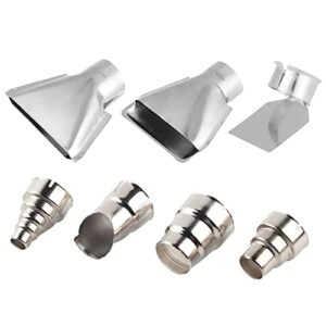 7-Pcs Heißluftpistolen Düsen Kit, Edelstahl-Heißluftdüse für Lötstation 1500-2000W 35-40mm