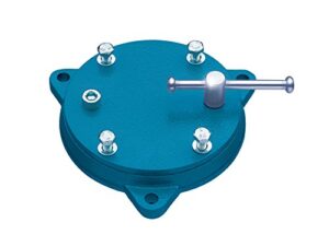 Heuer Drehteller für Schraubstock 120 mm, geschlossene Aufnahmeplatte, Drehkranz aus Stahlgeschmiedetem Material, Gewicht: 2,5 kg, freie Drehbarkeit um 360°