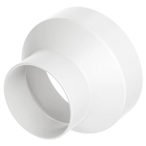 Reduzierstück ABS Abluftschlauch Adapter für Rohrventilator, perfekter Adapter für Ventilation und Lüftungskanal