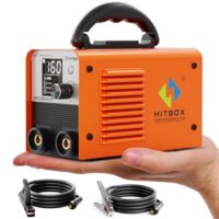 HITBOX 160A Inverter-Schweißgerät 2-in-1 – Lift TIG/MMA ARC – IGBT-Technologie, 230V, Hot Start, Arc Force, Anti-Stick, LED-Display – Ultra Mini Schweißgerät für Heim- & Profieinsatz
