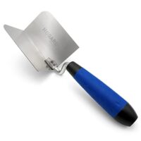 HOGARD Eckkelle für Gipsarbeiten, hochwertige Edelstahl-Inneneckenkelle mit ergonomischem Griff und geschmiedeter Verbindung zwischen Griff und Klinge.