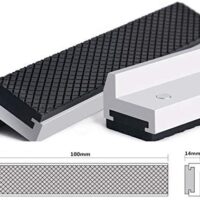 HRB Schraubstock-Schutzbacken 100 mm, extra weiche Backen für Schraubstock drehbar mit Spannbacken, Ersatzbacken aus Aluminium mit Magneten