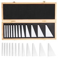 HSEAMALL 12-teiliges Winkelmesser-Block-Set, hochwertige Stahl-Winkelblock-Maschinenwerkzeug für hohe Genauigkeit, PBL003