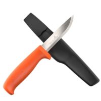 Hultafors Handwerkermesser HVK mit Holster, hochwertiges Werkzeug für Profis und Handwerker, japanischer Kohlenstoffstahl, scharfe Klinge, harte Widerstandsfähigkeit, ergonomischer Griff und Holster aus langlebigem PP-Plastik