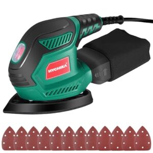 Multischleifer, Deltaschleifer 200W mit 12 Schleifblättern für Holz und Metall