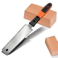 Japansäge für Holzschnitt, kleine Beidseitige Säge mit rutschfestem Griff und Zugsäge aus Japan
