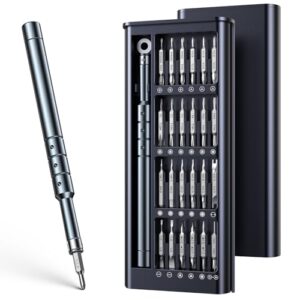 JOREST 52 IN 1 Feinmechaniker Schraubendreher Set, Tragbares Mini Werkzeug mit Torx T5 T6 T8 T9, P5, y00, usw., Reparatur Kit für MacBook, Laptop, PS4, PS5, PC, iPhone, Brille, Uhren, Switch, Xbox, usw.
