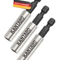 Kantaro Bithalter Heavy Duty, 3 Stück, magnetisch, Made in Germany, Edelstahlhülse E6.3, L60mm ⌀11mm
