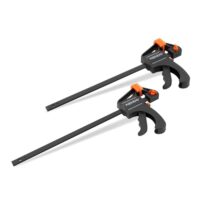 Kendos Einhandzwingen Set für die schnelle Fixierung, Dehnung oder Spannung von Materialien und Teilen. Maximale Spannweite: 300 mm.