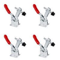 Kniehebelspanner Set aus 4 Stücken, für Maschinen, Holzbearbeitung und Schweißen, GH-201-B Toggle Clamp, 90 kg Fassungsvermögen