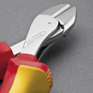 KNIPEX X-Cut Kompakt-Seitenschneider, hochwertiges Werkzeug, VDE-geprüft, verchromt, 160 mm