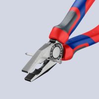 Knipex Kombizange, 180 mm, schneidet weiche und harte Draht, greift Flach- und Rundmaterialien