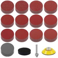 Umfassendes Schleifpapier-Kit mit 130 Stücken für Polieren und Schleißen, Klettverschluss, Durchmesser 2 Zoll (50mm), verschiedene Körnungen von 80 bis 3000.