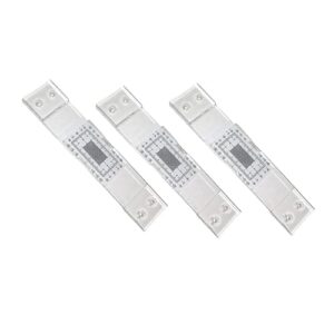 Kopinma 3Pcs Acryl Rissmonitor, Manuelles Mauerrissmessgerät für Wandrissen, Präzises Inspektionswerkzeug mit Messgitter und transparenter Deckplatte
