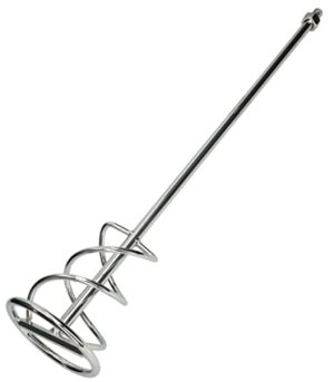 Mörtelrührer Spiralmischer 120 mm mit M14 Gewinde für Zement Putz Gips Farben und Rührkorb. Hochwertiges Werkzeug für Heimwerker und Handwerker.