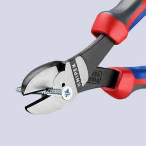Kraft-Seitenschneider mit Comfort-Griffen, schwarz, 180 mm, hochwertiges Werkzeug für Heimwerker und Handwerker