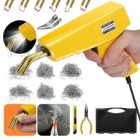 AIUNAOM 230W Kunststoffschweißgerät, 2-in-1 Reparaturset mit 900 Heftklammern für die Heißverbindung, inklusive Glättkopf zur Reparatur von Kunststoffteilen an Autos, Kajaks und mehr