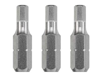 Drei Hexagonschrauben 25 mm lang aus hochwertigem TQ60 Stahl für industrielle Anwendungen