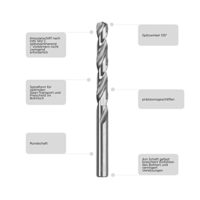 Hochwertiger Metallbohrer mit speziellem Spitzenanschluss für schnelles und kraftsparendes Bohren
