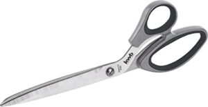 Tapezier-Schere aus Edelstahl, 280 mm Gesamtlänge, 130 mm Schnittlänge, stabil und extra scharf für präzise Schneidergebnisse bei Tapezier- und Renovierungsarbeiten.