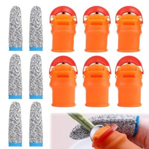Silikon-Daumenmesser, Fingermesser für Gartenarbeit und Ernte, Messer Separator mit Anti-Schnitt Fingerabdeckung, Gadget für Obst Pflanzen Pflücker