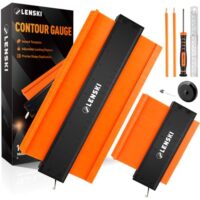 Lenski Konturmessgerät, Vatertagsgeschenk für Papa, Konturenlehre mit Feststeller 2 PCS, Geschenke für Männer, Konturschablone, Vervielfältigungslehre, Laminat Schablone, Konturmessgerät