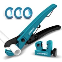 Libraton PVC Rohrschneider Kunststoff 0-31mm, Mini Rohrschneider Kupferrohr 3-22mm für PEX PVC PPR-Kunststoffschläuche und -rohrleitungen