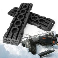 Liekeum 2x Anfahrhilfen für Off-Road Fahrzeuge, Traktionshilfe für Schnee und Sandbleche, 10 Tonnen Tragfähigkeit, Recovery Board Tracks Mats für Auto LKW
