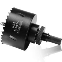 Hochwertige Lochsäge 68mm mit Bi-Metall-Konstruktion für Hohlwanddosen, Steckdosen und LED-Spots in Gipskarton, Trockenbau, Sperholz und Acryl