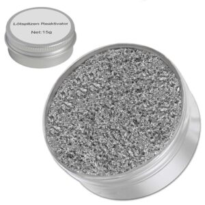 Lötspitzen Reaktivator Bleifrei, Lötspitzenreiniger, zur Reaktivierung Oxidierter Lötspitzen (Nettogewicht: 15g Dose)